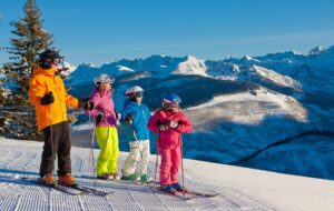 Family Skiing on Vail Mountain