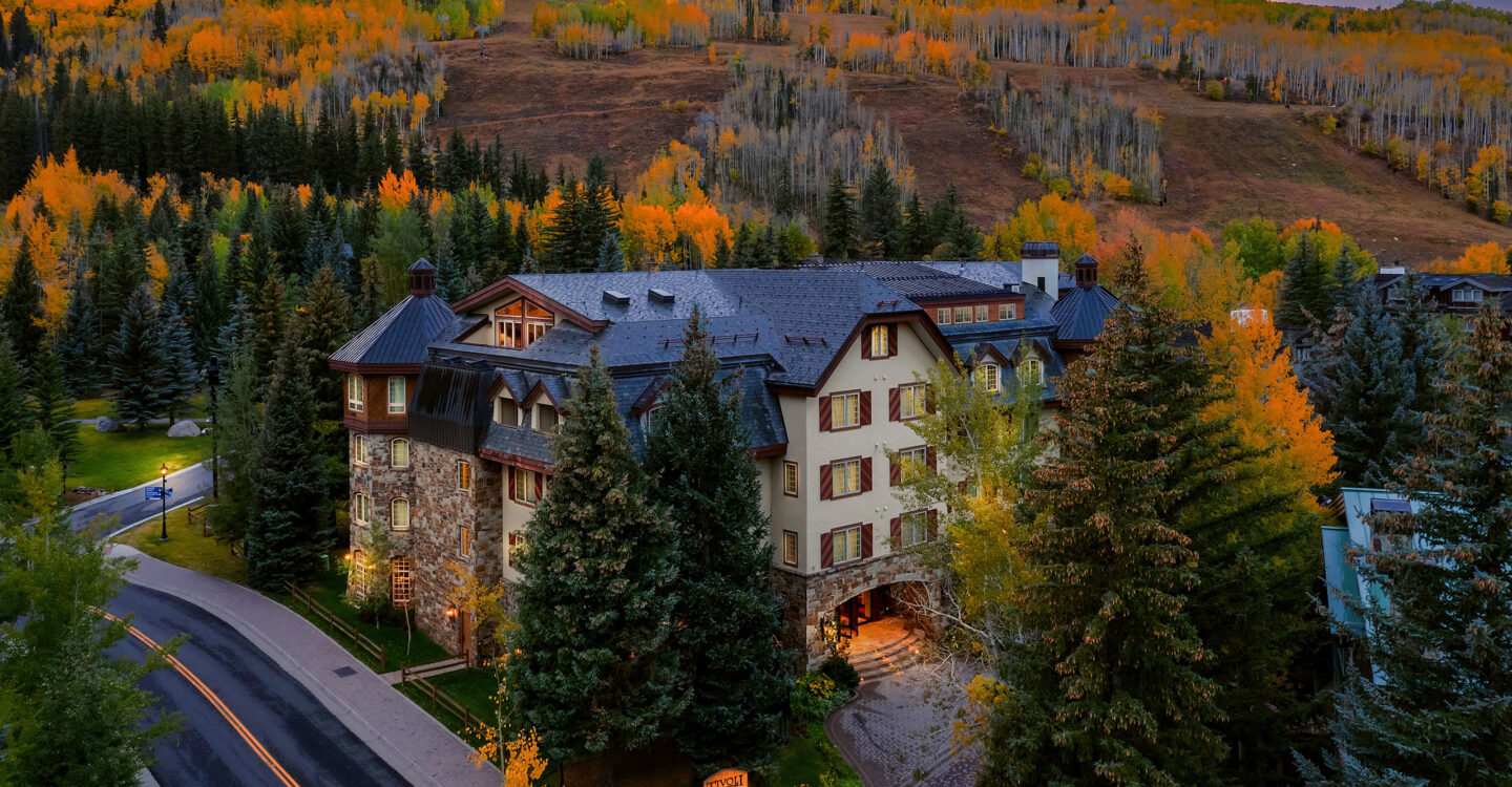 Tivoli Lodge Areal Photo during fall